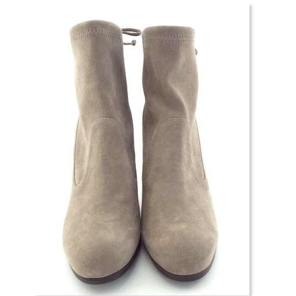 New STUART WEITZMAN Topo Gray Tie Back Booties 8 - Picture 3 of 8